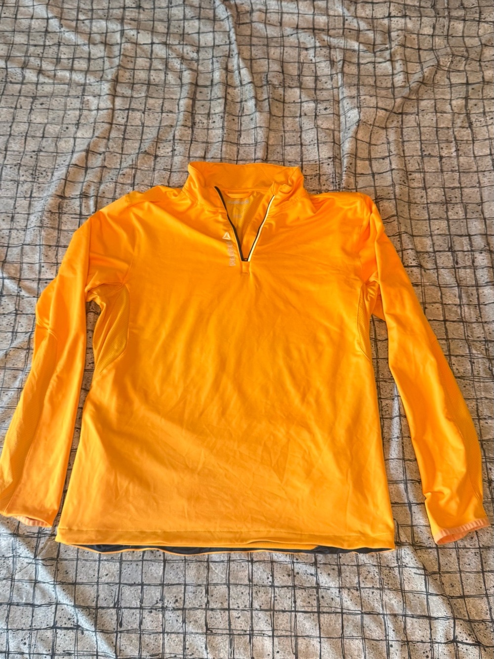 Reebok Yellow/Orange-Zip Performance Top